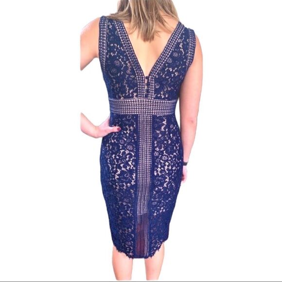 BARDOT Navy Lace Sheath Dress - BNWT - Picture 6 of 6